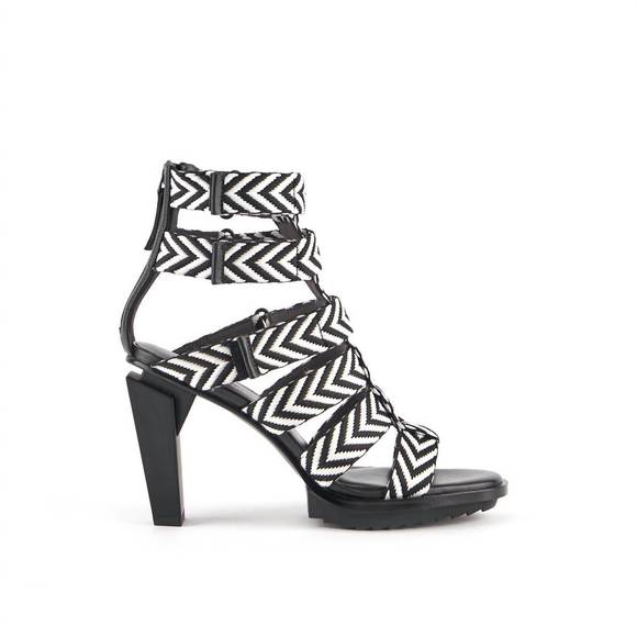 NEW UNITED NUDE women's lev roma high gladiator sandals in mono - Picture 1 of 4